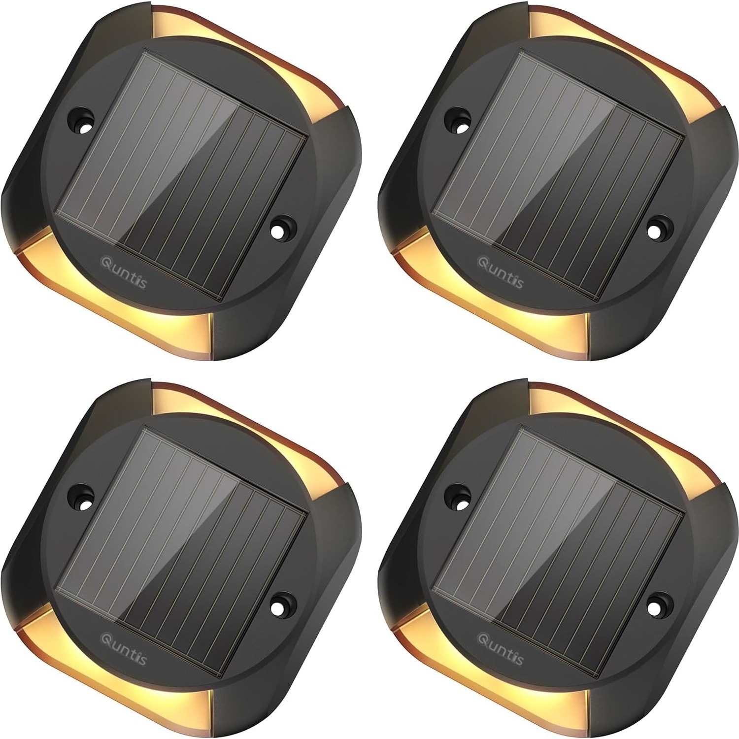 Quntis Two-Way Solar Driveway Lights (4 Pack)