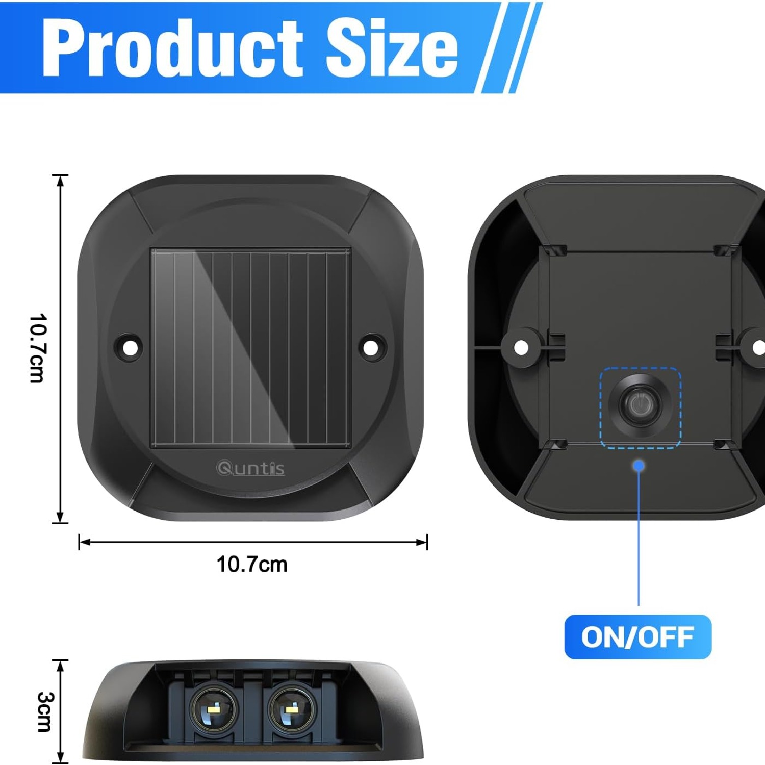 Quntis Two-Way Solar Driveway Lights (4 Pack): image 6
