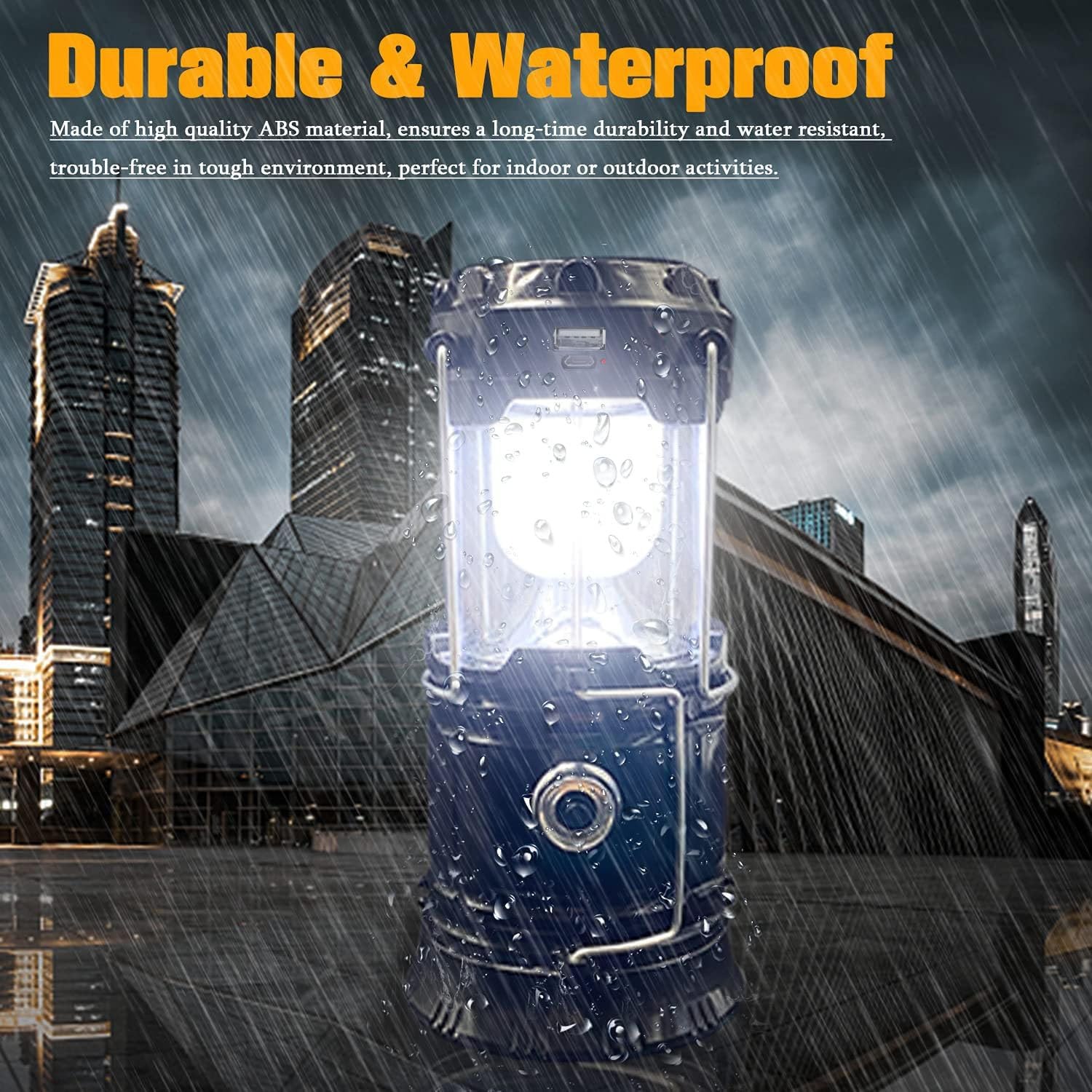 XTAUTO Solar Camping Lantern 4-Pack: image 3